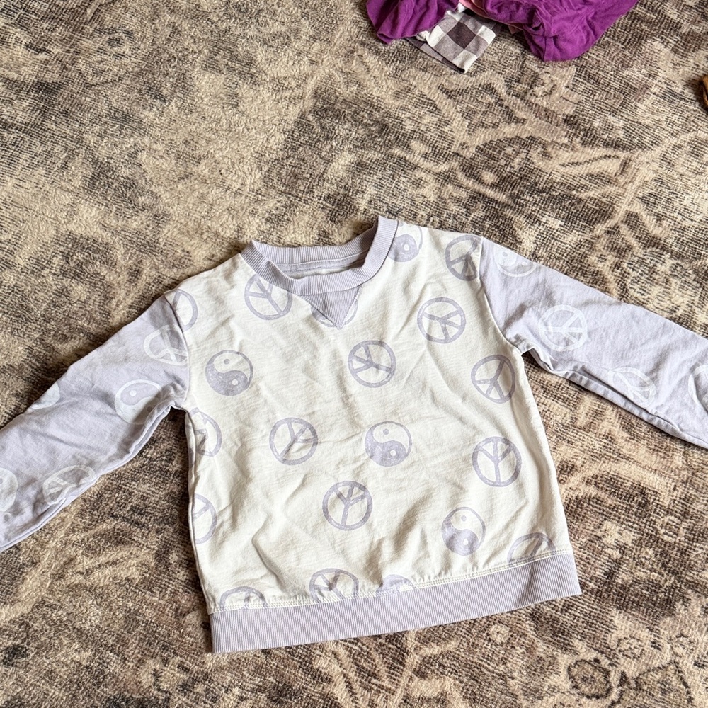 Kids Peace and Yin-Yang Sweatshirt